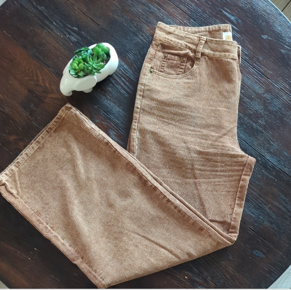 Nectar Clothing Corduroy Women's Straight Leg Pants in Brown Sz Medium